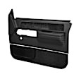18-36N-BLK Front, Driver and Passenger Side Door Trim Panel - Black No Power