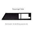 18-36N-BLK Front, Driver and Passenger Side Door Trim Panel - Black No Power