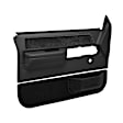 18-36N-BLK Front, Driver and Passenger Side Door Trim Panel - Black No Power