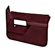18-37N-MR Front, Driver and Passenger Side Door Trim Panel - Maroon No Power