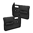 18-45N-BLK Front, Driver and Passenger Side Door Trim Panel - Black No Power