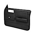 18-45N-BLK Front, Driver and Passenger Side Door Trim Panel - Black No Power