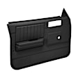 18-45N-BLK Front, Driver and Passenger Side Door Trim Panel - Black No Power
