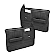 18-45N-DGR Front, Driver and Passenger Side Door Trim Panel - Dark Gray No Power