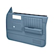 18-45N-LBL Front, Driver and Passenger Side Door Trim Panel - Blue No Power