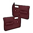 1984 GMC S15 - Maroon, No Power, Front, Driver and Passenger Side, Door Trim Panel