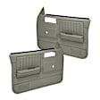 18-45N-TGR Front, Driver and Passenger Side Door Trim Panel - Taupe Gray No Power