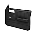 18-45W-BLK Front, Driver and Passenger Side Door Trim Panel - Black Power Windows Only