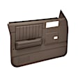 18-45W-DBR Front, Driver and Passenger Side Door Trim Panel - Dark Brown Power Windows Only