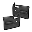 18-45W-DGR Front, Driver and Passenger Side Door Trim Panel - Dark Gray Power Windows Only