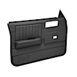 18-45W-DGR Front, Driver and Passenger Side Door Trim Panel - Dark Gray Power Windows Only
