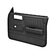 18-45W-DGR Front, Driver and Passenger Side Door Trim Panel - Dark Gray Power Windows Only