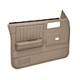 18-45W-MBR Front, Driver and Passenger Side Door Trim Panel - Medium Brown Power Windows Only