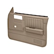 18-45W-MBR Front, Driver and Passenger Side Door Trim Panel - Medium Brown Power Windows Only
