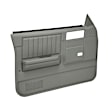18-45W-MGR Front, Driver and Passenger Side Door Trim Panel - Medium Gray Power Windows Only