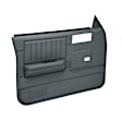 18-45W-SGR Front, Driver and Passenger Side Door Trim Panel - Slate Gray Power Windows Only