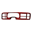 18-597IC-RD Red, ABS Plastic, Instrument Panel Cover