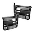 18-59F-DGR Front, Driver and Passenger Side Door Trim Panel - Dark Gray Full Power