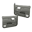 1998 GMC K3500 - Medium Gray, No Power, Front, Driver and Passenger Side, Door Trim Panel