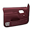 18-59N-MR Front, Driver and Passenger Side Door Trim Panel - Maroon No Power