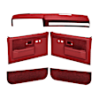 18-601CL-RD Interior Restoration Kit - Red,  Dash Cap, Door Panel, Kick Panel, Direct Fit, Kit