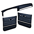 18-602C34F-DBL Interior Restoration Kit - Dark Blue,  Dash Cap, Door Panel, Kick Panel, Direct Fit, Kit
