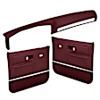 18-602C34W-MR Interior Restoration Kit - Maroon,  Dash Cap, Door Panel, Kick Panel, Direct Fit, Kit