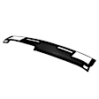 18-638-BLK Black, Molded, ABS Thermoplastic, Dash Cover Overlay 