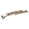 18-638-MBR Medium Brown, Molded, ABS Thermoplastic, Dash Cover Overlay 