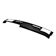 1989 Chevrolet S10 Base 6 Cyl 4.3L - Dash Cover, Black, Molded; Overlay Over Factory Dash, Without Side Vents Cut Out, Vacu Molded Series