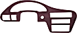 18-726ic-MR Maroon, ABS Plastic, Instrument Panel Cover