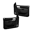 18-74F-BLK Front, Driver and Passenger Side Door Trim Panel - Black