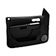 18-74F-BLK Front, Driver and Passenger Side Door Trim Panel - Black