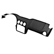 18-902-BLK Black, Molded, ABS Thermoplastic, Dash Cover Overlay 