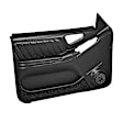 18-94F-BLK Front, Driver and Passenger Side Door Trim Panel - Black Full Power