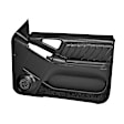 18-94F-BLK Front, Driver and Passenger Side Door Trim Panel - Black Full Power