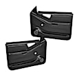 18-94N-BLK Front, Driver and Passenger Side Door Trim Panel - Black No Power