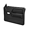 22-55F-BLK Front, Driver and Passenger Side Door Trim Panel - Black Full Power