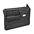 22-55F-DGR Front, Driver and Passenger Side Door Trim Panel - Dark Gray Full Power