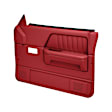 22-55F-RD Front, Driver and Passenger Side Door Trim Panel - Red Full Power