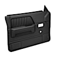 22-55N-BLK Front, Driver and Passenger Side Door Trim Panel - Black No Power