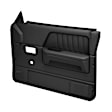 22-55N-BLK Front, Driver and Passenger Side Door Trim Panel - Black No Power