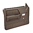 22-55N-DBR Front, Driver and Passenger Side Door Trim Panel - Dark Brown No Power