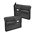 22-55N-DGR Front, Driver and Passenger Side Door Trim Panel - Dark Gray No Power