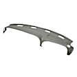 22-802LL-MGR Medium Gray, Molded, ABS Thermoplastic, Dash Cover Overlay 