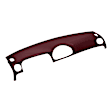 22-904LL-MR Maroon, Molded, ABS Thermoplastic, Dash Cover Overlay 