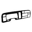 22-947IC-BLK Black, ABS Plastic, Instrument Panel Cover