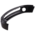 Front Bumper, Painted Black, Without Mounting Brackets
