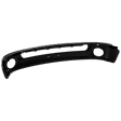 Front Bumper, Painted Black, Without Mounting Brackets