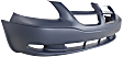 2001-2004 Dodge Caravan - Front Primed Bumper Cover, With Emblem Provision, Without Fog Light Holes
